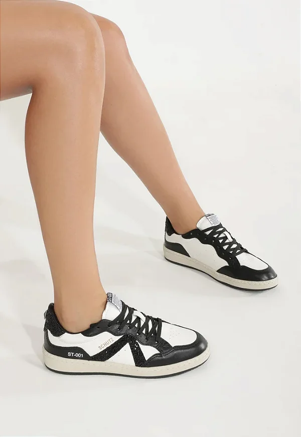 SCHUTZ S218530001 TENIS ST001 WHITE/BLACK