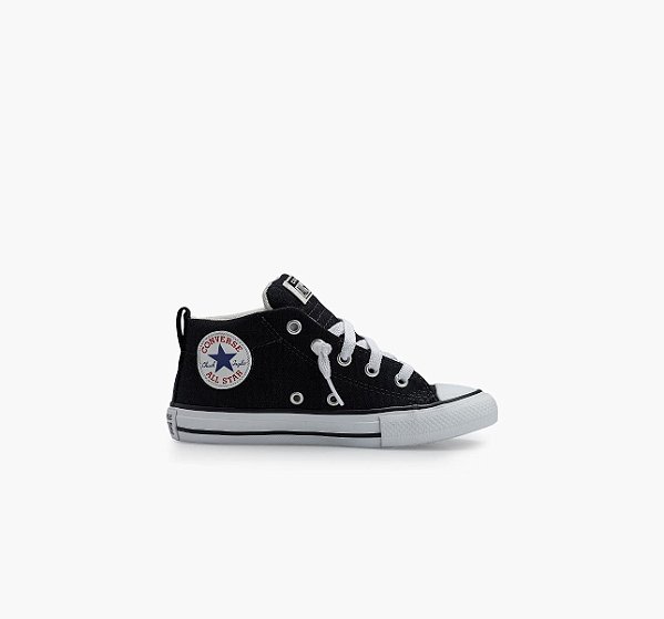 CONVERSE CK12340001 TENIS CHUCK TAYLOR STREET PRETO/BRANCO/BRANCO