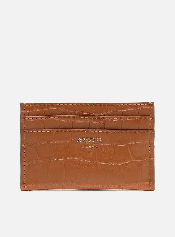AREZZO A400110258 PORTA CARTÃO  MARROM
