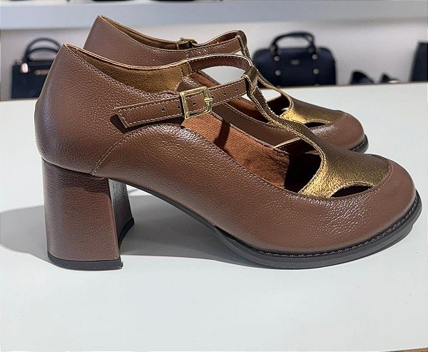 JOA 17779 SCARPIN CAPPUCCINO/BRONZE