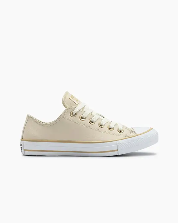 CONVERSE CT04500006 TENIS CHUCK TAYLOR NUDE BEGE CLARO/CAQUI FOSCO BRANCO