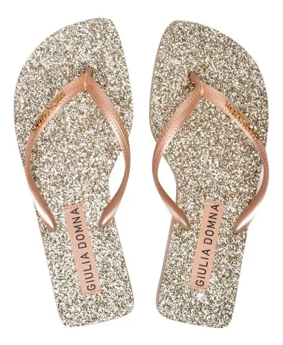 GIULIA DOMNA 408.12/212 CHINELO DOURADO