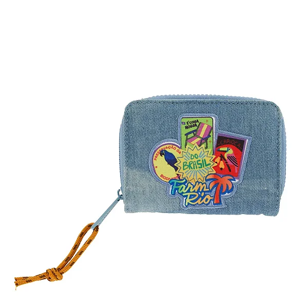 FARM 78327694 CARTEIRA ZIRIGUIDUM PATCH RIO AZUL