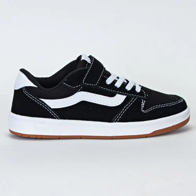 VANS VN000D7PBA2 TENIS SUEDE/CANVYT RYLAND LS V BLACK/WHITE(INFANTIL)