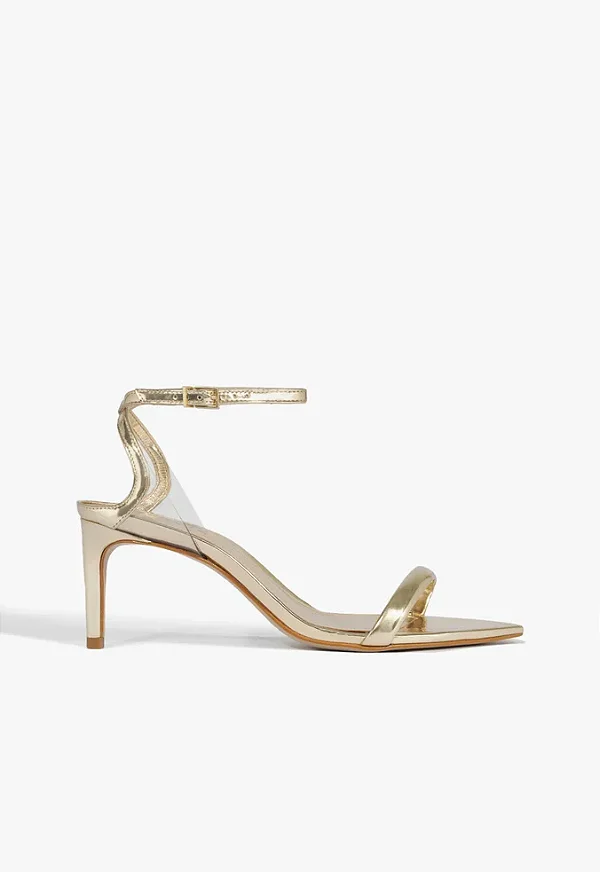 SCHUTZ S210390075 SANDALIA VINIL PLATINA/TRANSPARENTE