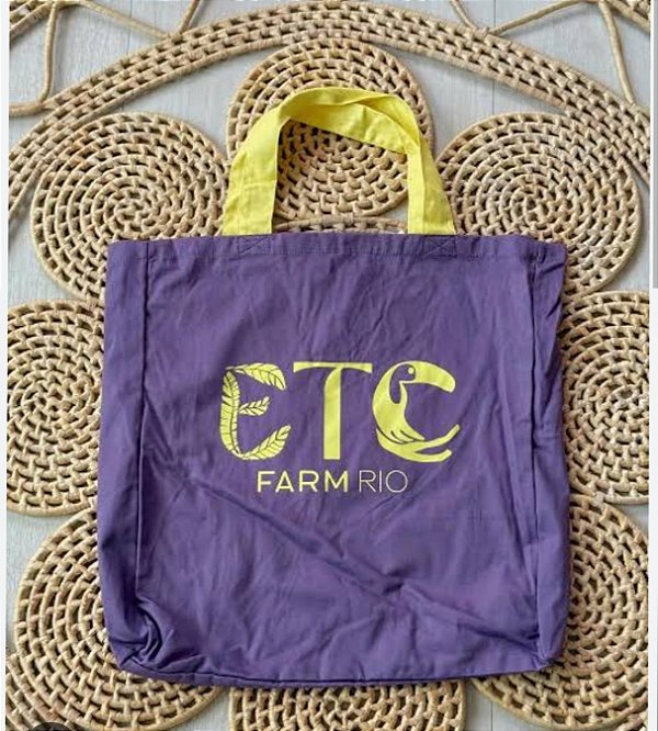 FARM 78331719Q TOTEBAG FARM PRAIANA COLETIVO ETC ROXO
