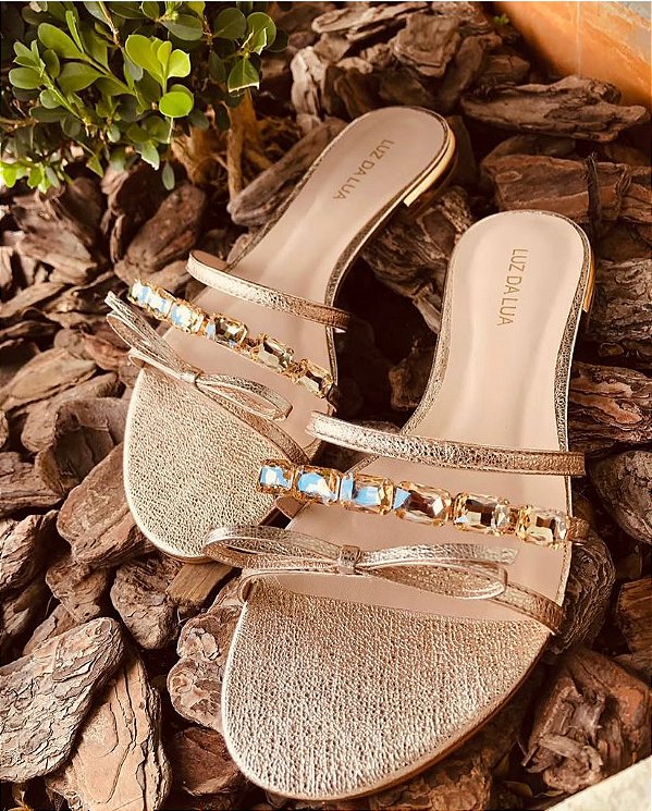 LUZ DA LUA 80270032 CHINELO OURO