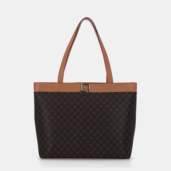 LUZ DA LUA 2000770 BOLSA SHOPPING MONOGRAMA/AMENDOA