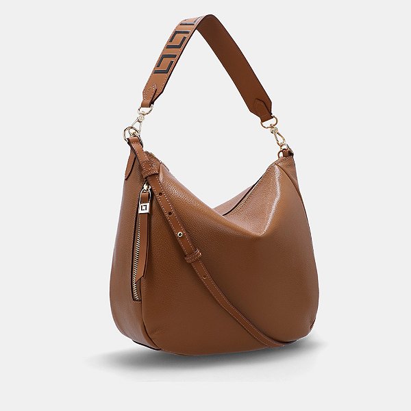 LUZ DA LUA 10006145 BOLSA HOBO AMENDOA