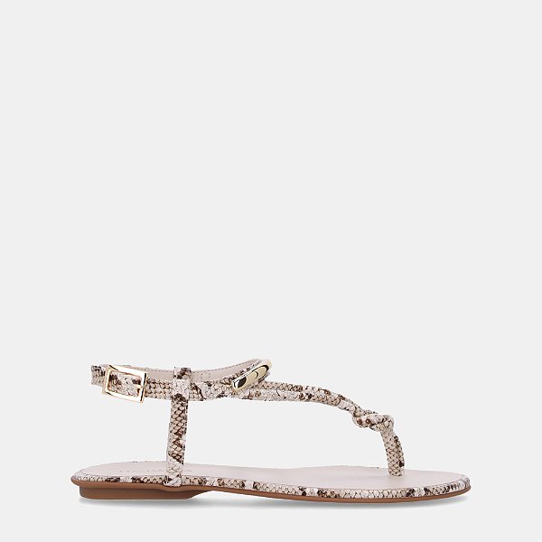 LUZ DA LUA 52217800 SANDALIA SNAKE PANNA
