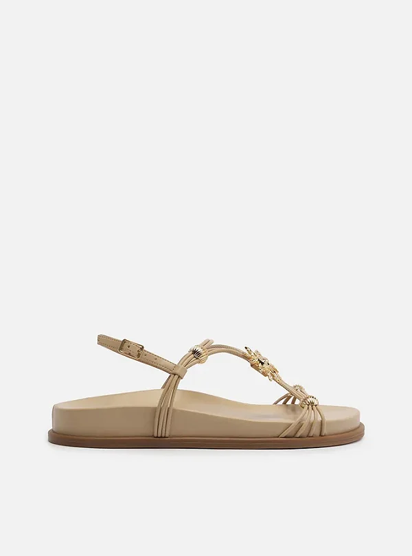 AREZZO 135550090 SANDÁLIA PAPETE NUDE