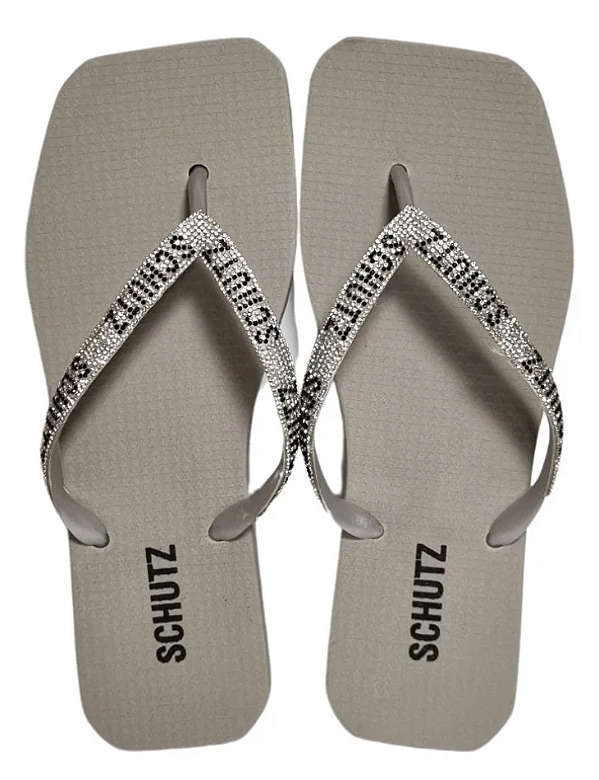 SCHUTZ S222950010 CHINELO PRATA