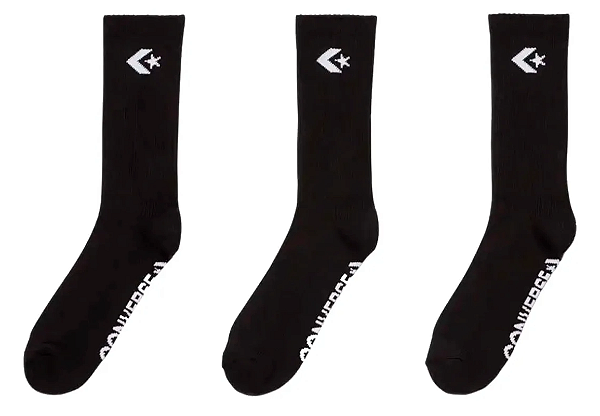 CONVERSE ACC03SP2435 MEIAS MEDIUM BLACK 34/38