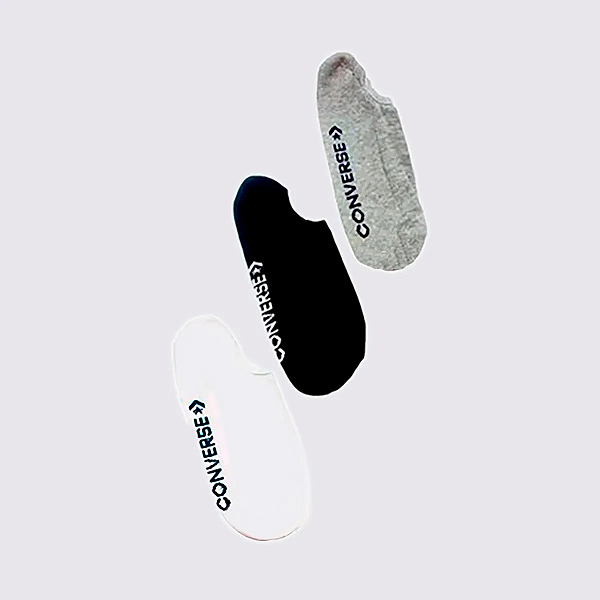 CONVERSE ACC03SP2433 KIT MEIAS INVISIBLE WHITE/BLACK/GREY 39/43