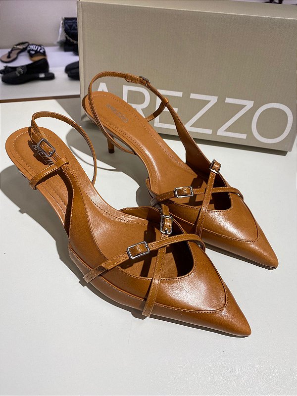 AREZZO A127570130 SLINGBACK CARAMELO
