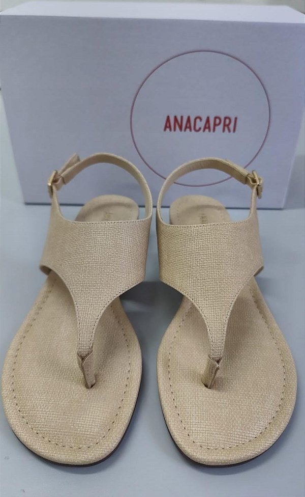 ANACAPRI C304120027 SANDÁLIA LINHO/NATURAL