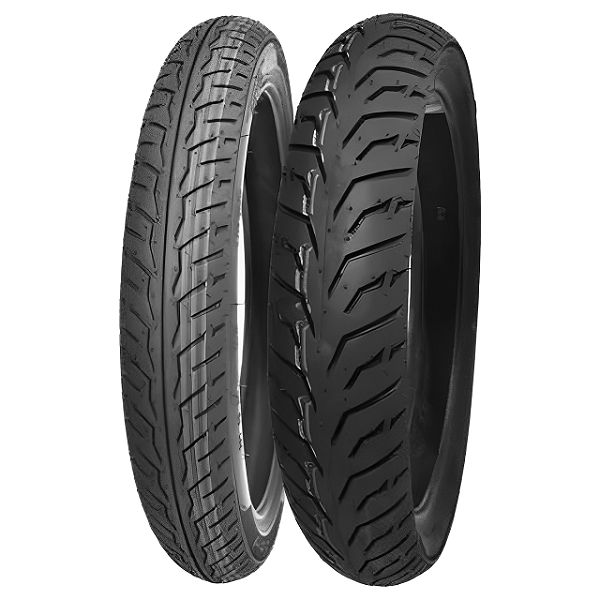 Par Pneu 80/100-18 + 100/80-18 City Dragon Pirelli Sem Câmara