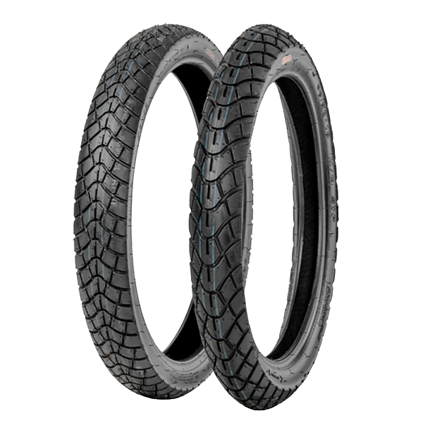 Par Pneu Moto 90/90-19 e 110/90-17 K761 TRAIL ON OFF TT Kenda