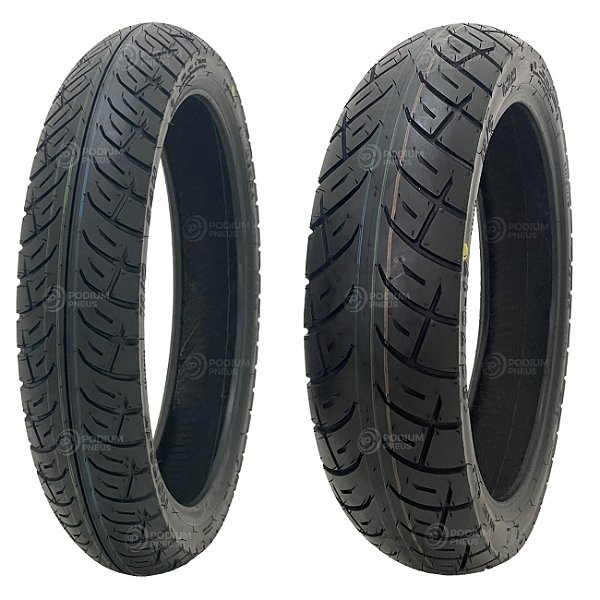 Par Pneu Moto 100/80-17 e 140/70-17 K674 STREET SPORT TL Kenda