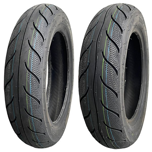 Par Pneu 100/90-12 + 110/90-12 Kenda K6009