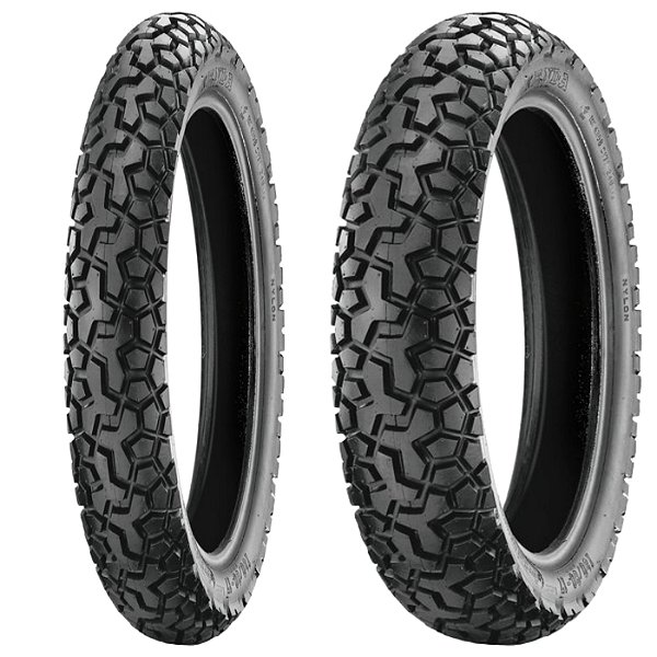 Par Pneu Moto 90/90-19 e 110/90-17 K280 TRAIL ON OFF TT Kenda