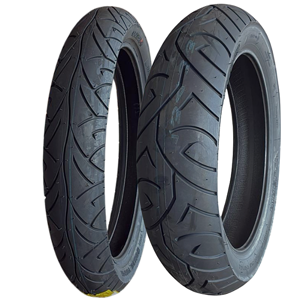 Par Pneu 110/70-17 + 150/70-17 Sport Demon Pirelli Sem Câmara