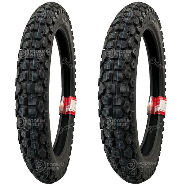 Par Pneu Moto 2.75-18 e 90/90-18 K270 TRAIL ON OFF  TT Kenda