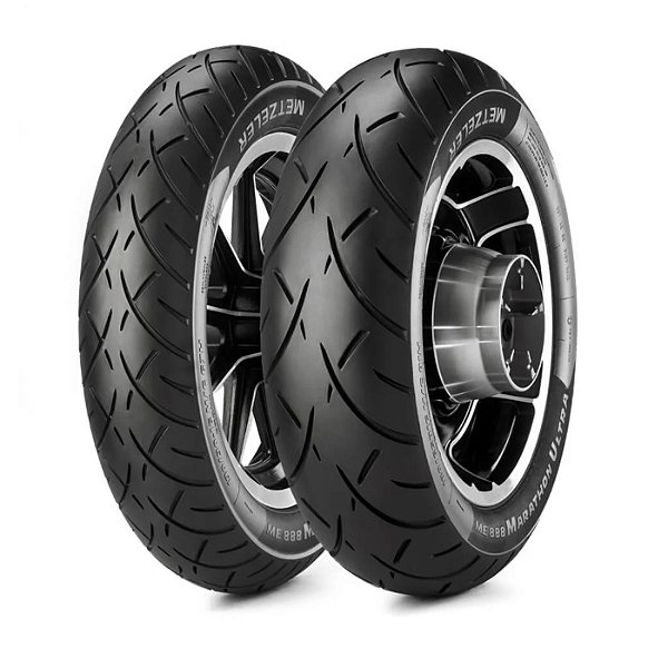 Par Pneu 130/90B16 + 150/80B16 Me888 Metzeler Sem Câmara