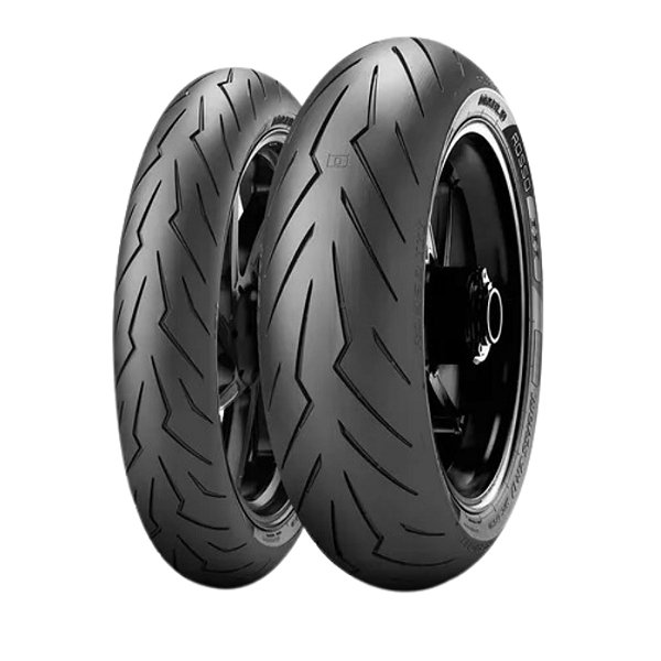 Par Pneu 120/70R17 + 190/55R17 Diablo Rosso 3 Pirelli Sem Câmara