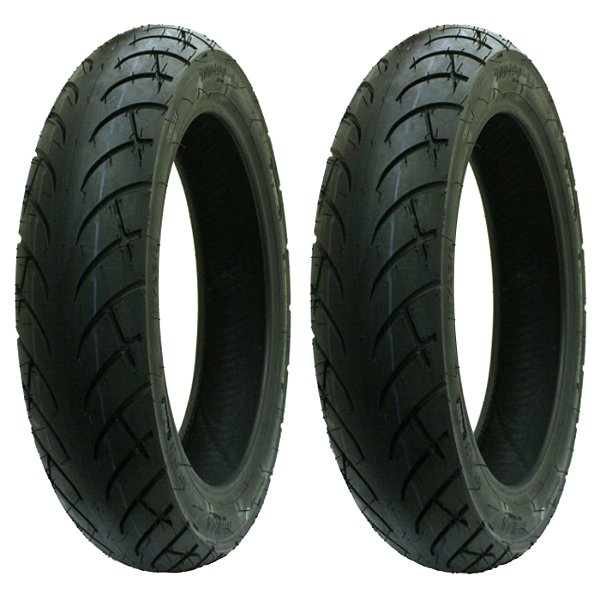 Par Pneu Moto 90/90-14 K434 STREET Diant e Tras TL 46P Kenda