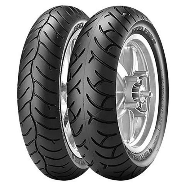 Par Pneu 110/70-16 + 130/70R16 Feelfree Metzeler Sem Câmara
