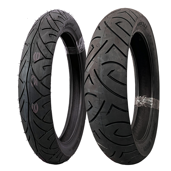 Par Pneu 100/80-17 + 150/70-17 Sport Demon Pirelli Sem Câmara