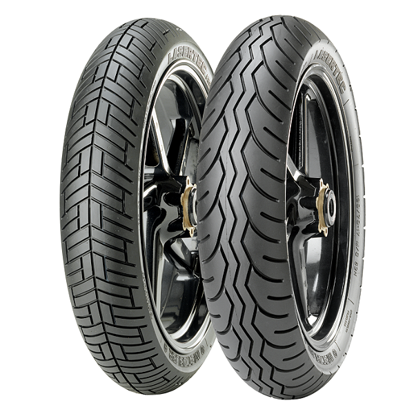 Par Pneu 110/80-18 + 160/70B17 Lasertec Metzeler Sem Câmara