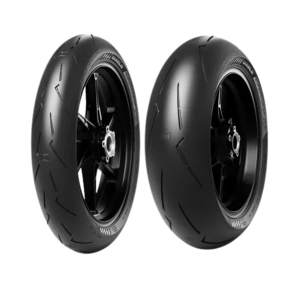 Par Pneu 120/70R17 + 180/55R17 Diablo Super Corsa SPV4 Pirelli Sem Câmara
