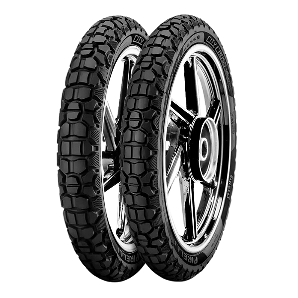 Par Pneu 2.75-18 + 90/90-18 City Cross Pirelli Sem Câmara