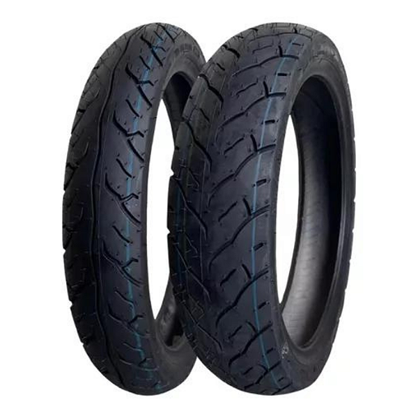 Par Pneu 70/90-14 + 90/80-14 K493 Kenda Sem Câmara