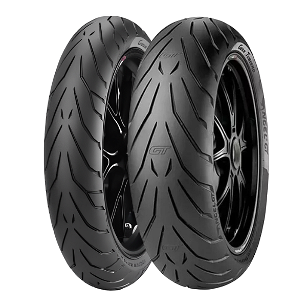 Par Pneu 120/70R18 + 180/55R17 Angel GT Pirelli Sem Câmara