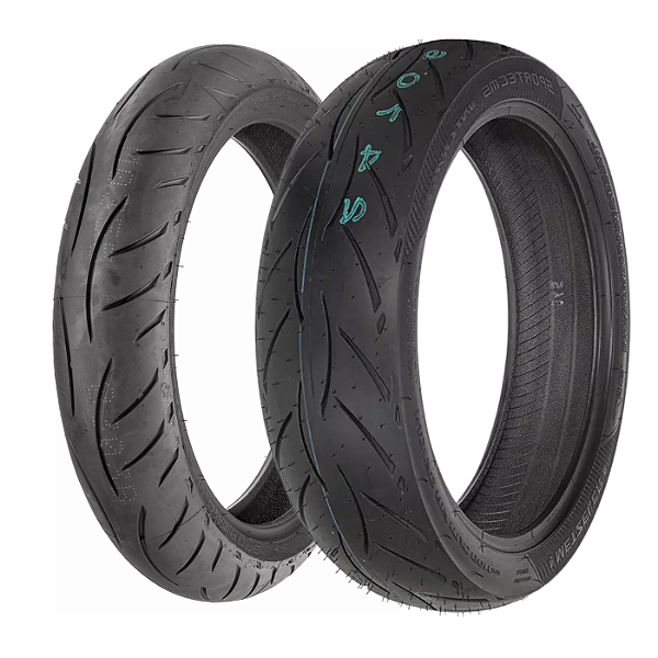 Par Pneu Moto 110/70-17 + 150/60-17 Metzeler Sportec M5 TL