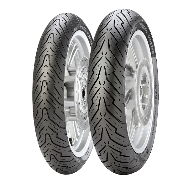 Par Pneu 90/90-12 + 100/90-10 Angel Scooter Pirelli Uso Sem Câmara