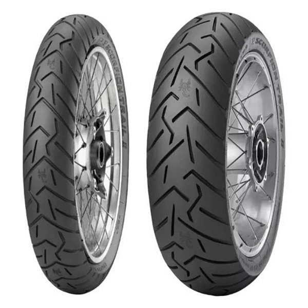 Par Pneu 90/90-21 + 150/70-17 Pirelli Scorpion Trail 2 Uso Sem Câmara