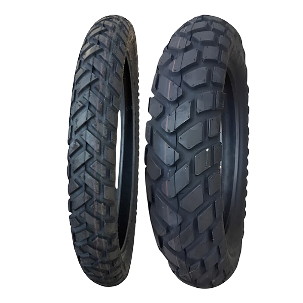 Par Pneu 80/90-21 + 140/80-17 Enduro 3 Metzeler Com Câmara