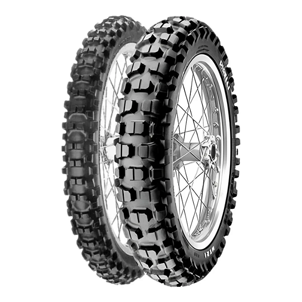 Par Pneu 90/90-21 + 120/80-18 MT21 Pirelli Com Câmara