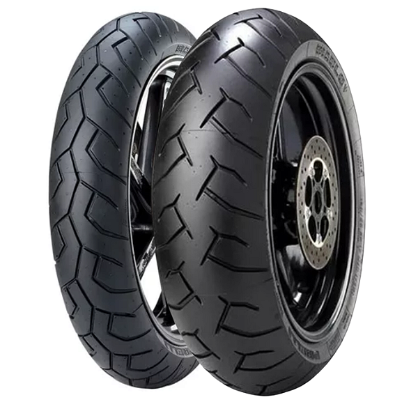 Par Pneu 120/70R17 + 160/60R17 Diablo Pirelli Sem Câmara