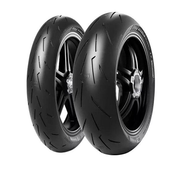 Par Pneu 120/70R17 + 180/60R17 Diablo Rosso Corsa 4 Pirelli Sem Câmara