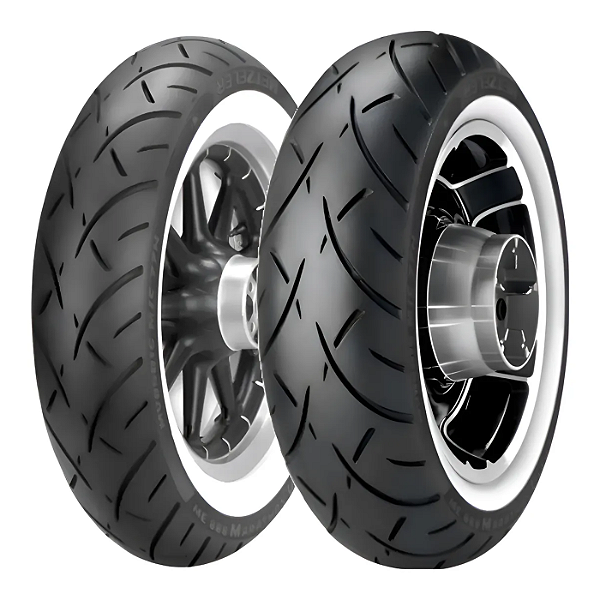 Par Pneus MH90-21 + 170/80B15 Me888 Faixa Branca Metzeler