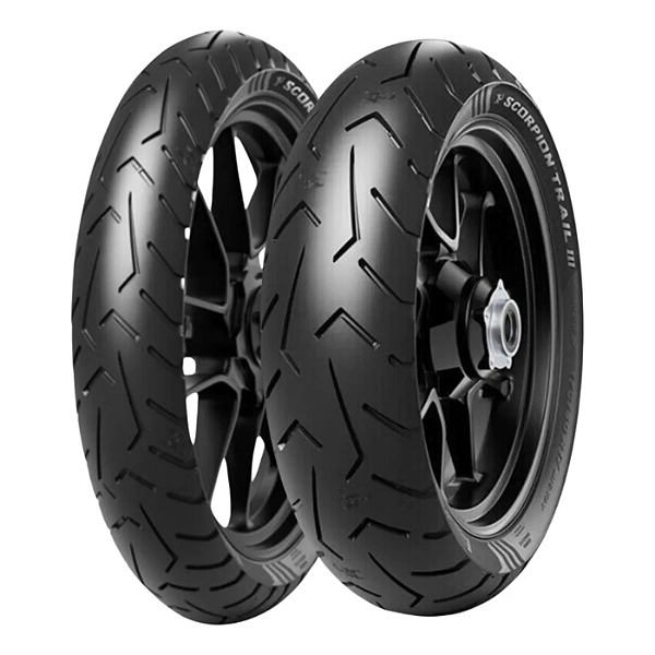 Par Pneu Pirelli 90/90-21 + 140/80R17 Scorpion Trail 3 Moto