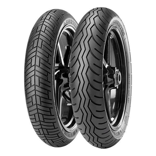 Par Pneu 100/90-19 + 160/70B17 Lasertec Metzeler Sem Câmara