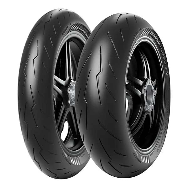 Par Pneu Pirelli 110/70R17 + 140/70R17 Diablo Rosso 4 TL