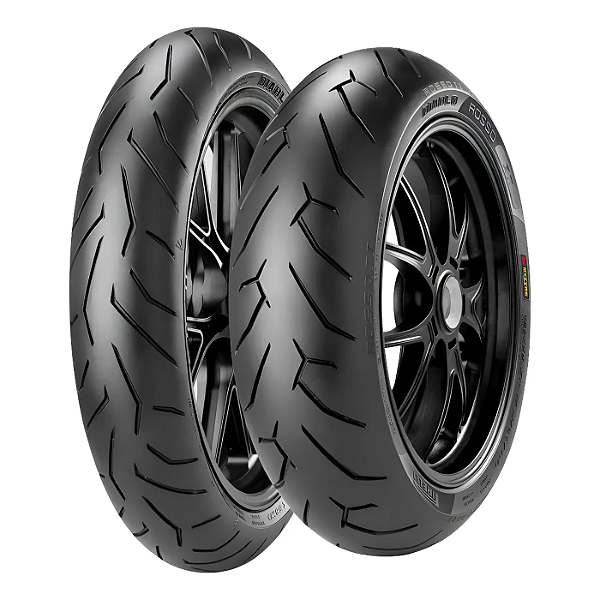 Par Pneu 100/80-17 + 140/60-17 Moto Diablo Rosso 2