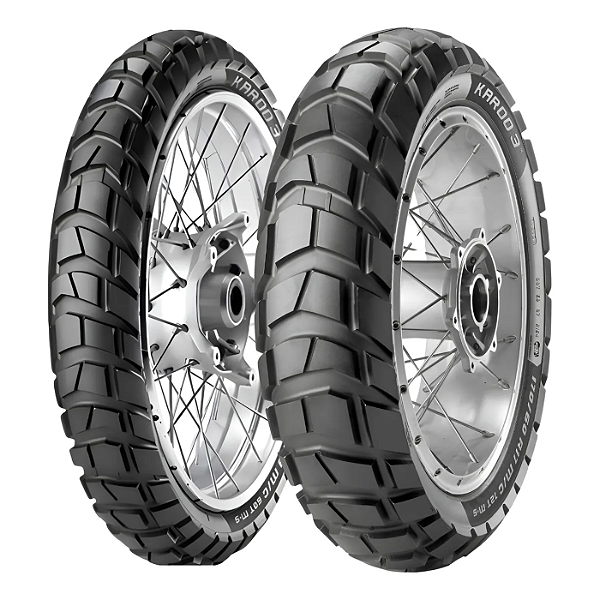 Par Pneu Metzeler 90/90-21 + 150/70-18 Karoo 3 Metzeler